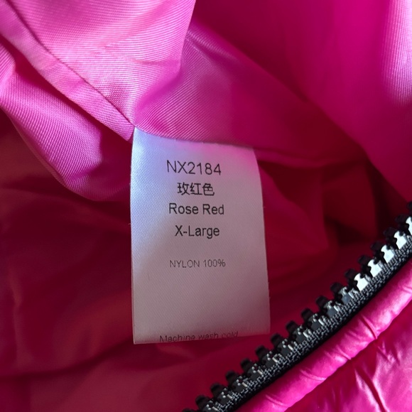 Quilted Snowsuit Rose Red/bright pink with Black Accents - Picture 4 of 4